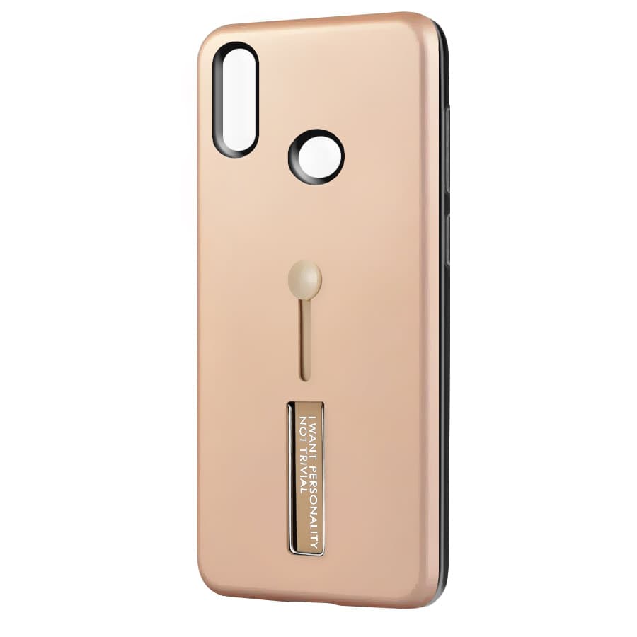 Husa spate pentru Huawei P20 Lite - Hard Case Stand Gold