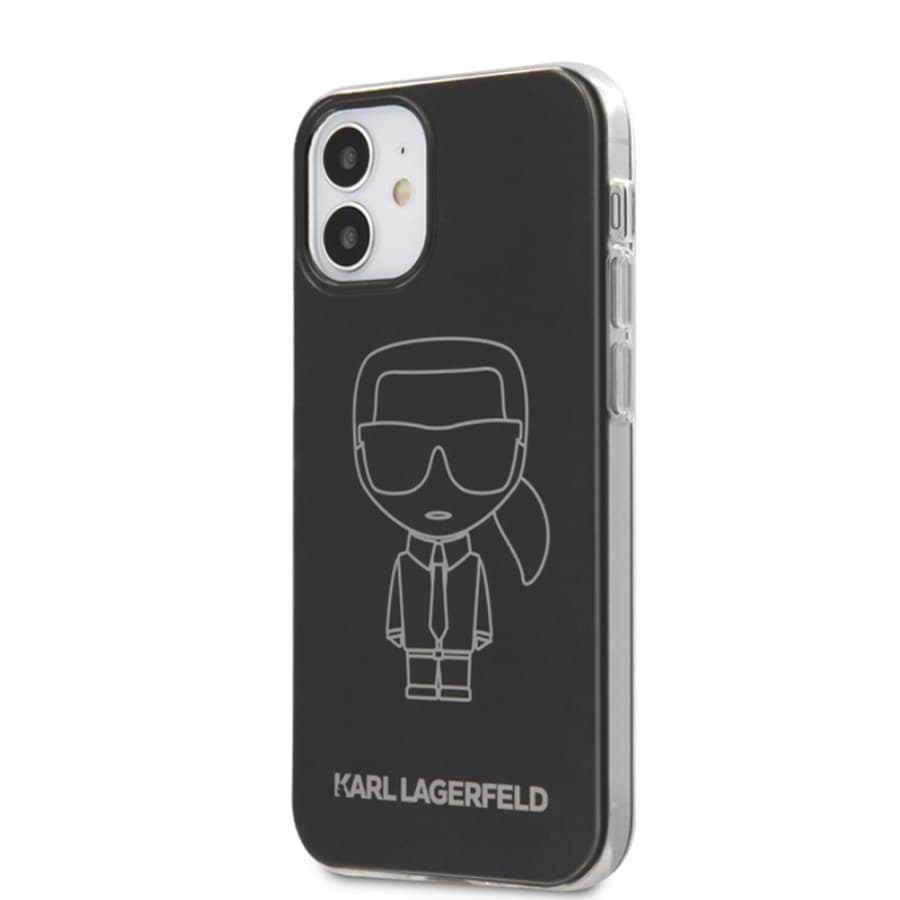Husa spate pentru iPhone 12 Mini - Iconic Metalic Karl Lagerfeld