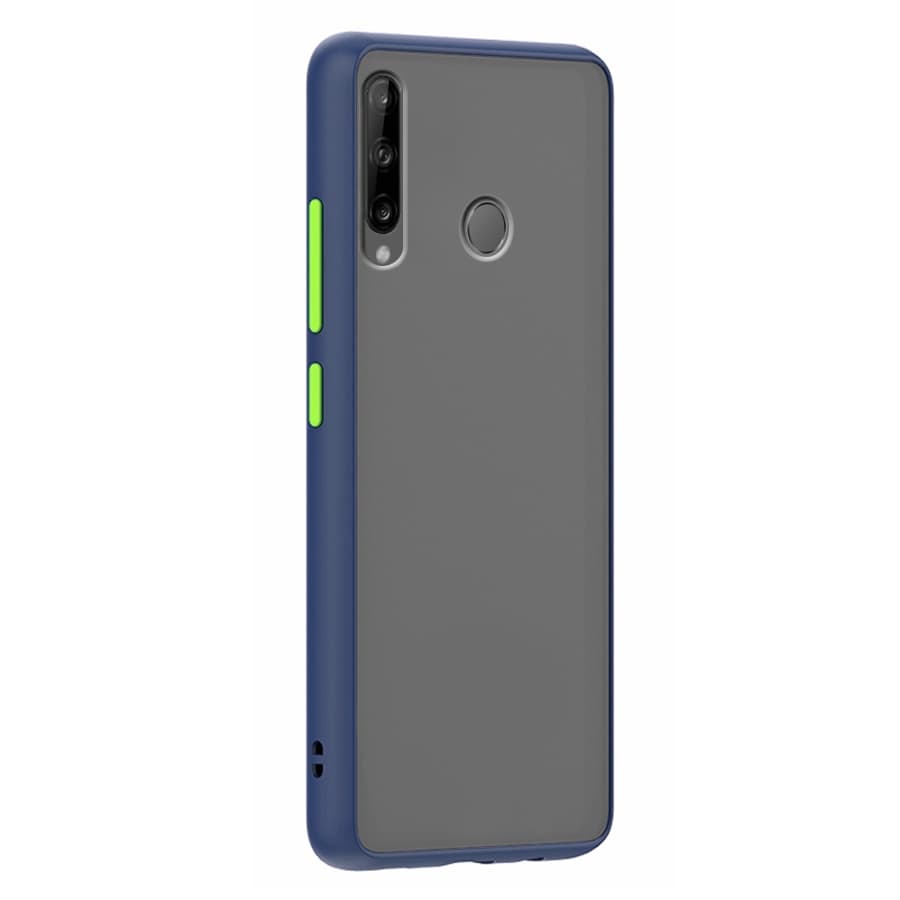 Husa spate pentru Huawei P40 Lite E - Button Case Albastru / Verde