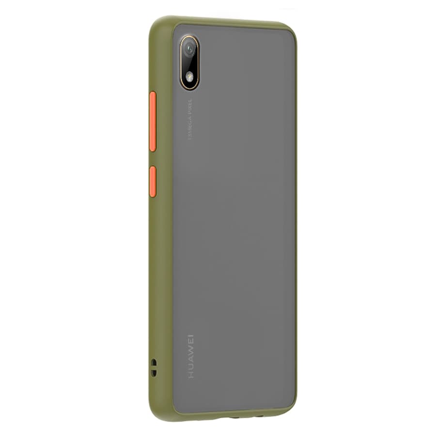 Husa spate pentru Huawei Y5 2019 - Button Case Army / Portocaliu