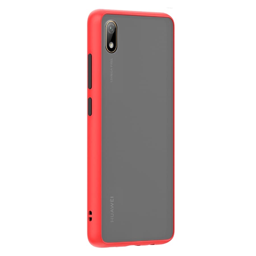 Husa spate pentru Huawei Y5 2019 - Button Case Rosu / Negru