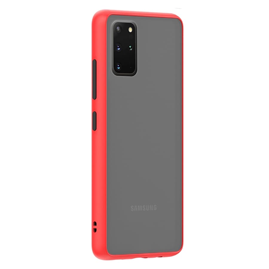 Husa spate pentru Samsung Galaxy S20+ - Button Case Rosu / Negru