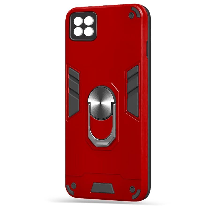 Husa spate pentru Samsung Galaxy A22 5G - Hybrid Case Stand Rosu