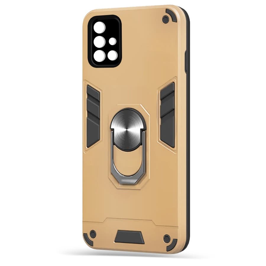 Husa spate pentru Samsung Galaxy A51 - Hybrid Case Stand Gold