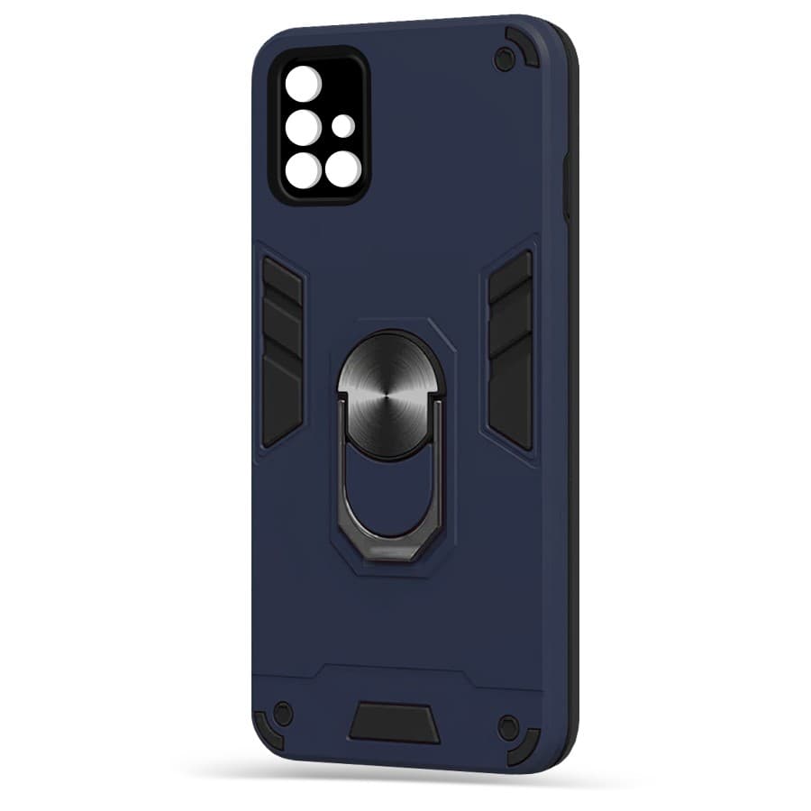 Husa spate pentru Samsung Galaxy A71 - Hybrid Case Stand Albastru