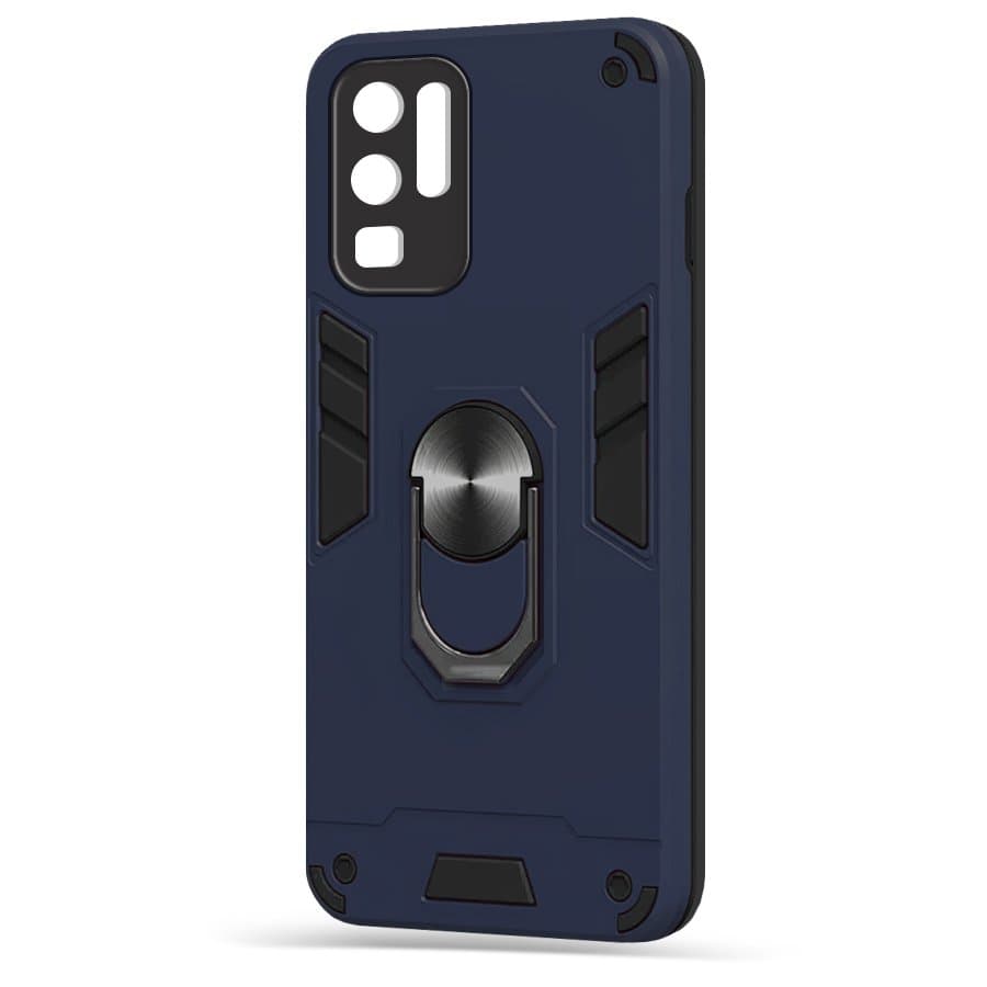 Husa spate pentru Huawei P30 Pro - Hybrid Case Stand Albastru