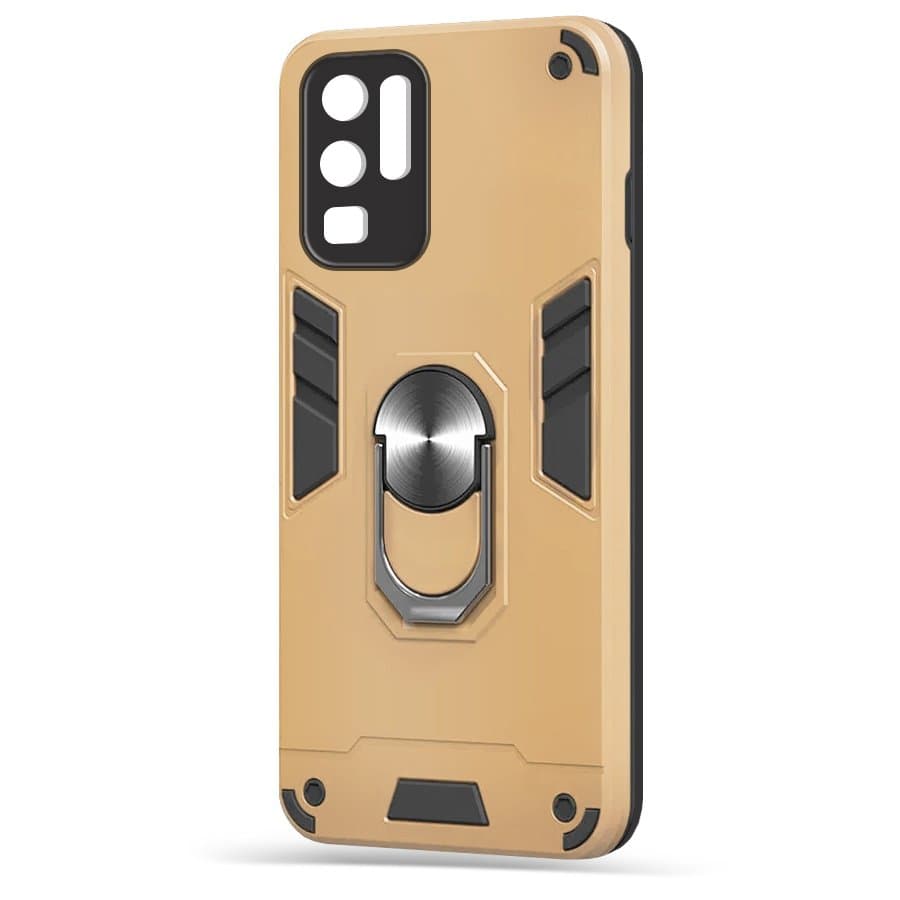 Husa spate pentru Huawei P30 Pro - Hybrid Case Stand Gold