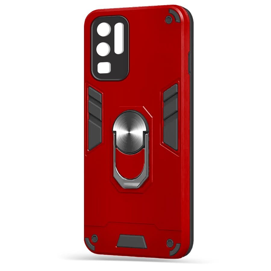 Husa spate pentru Huawei P30 Pro - Hybrid Case Stand Rosu