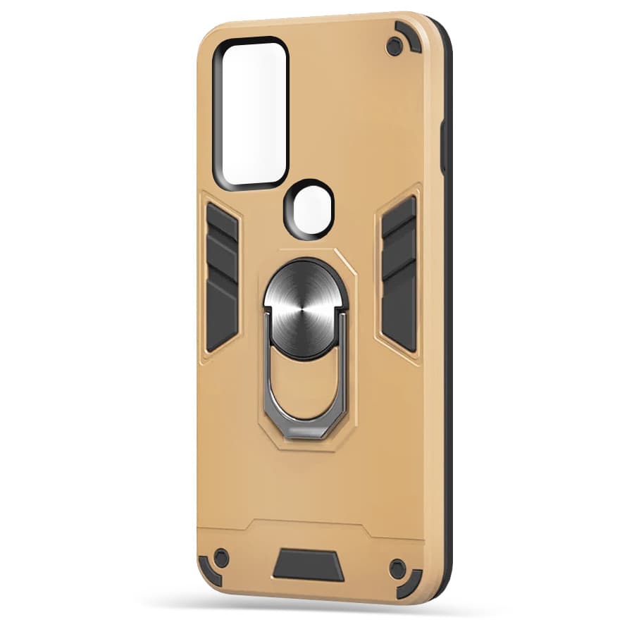 Husa spate pentru Samsung Galaxy M31 - Hybrid Case Stand Gold