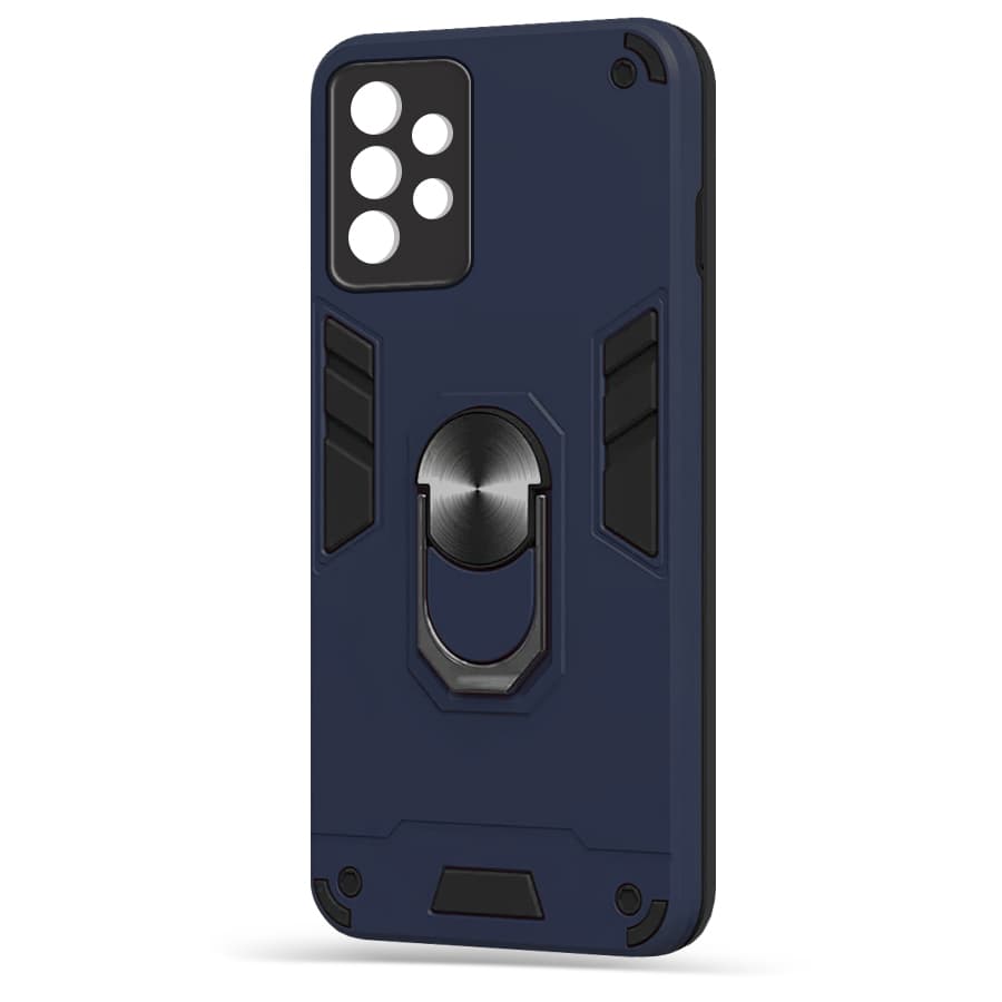 Husa spate pentru Samsung Galaxy A72 - Hybrid Case Stand Albastru