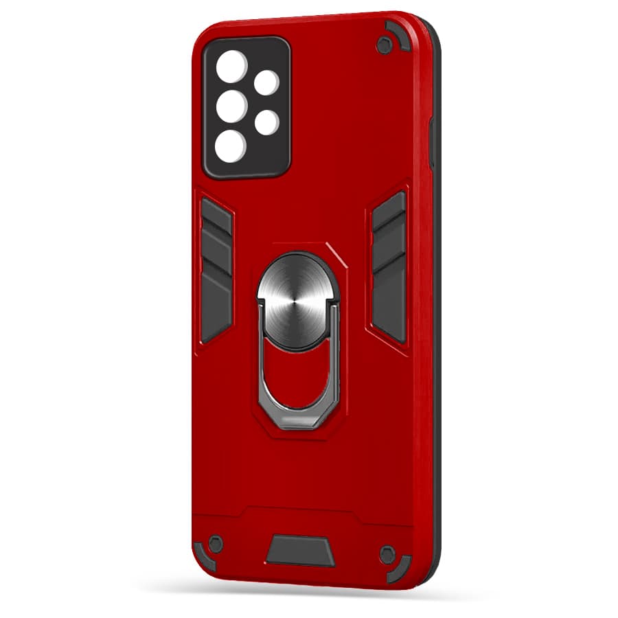 Husa spate pentru Samsung Galaxy A52 - Hybrid Case Stand Rosu