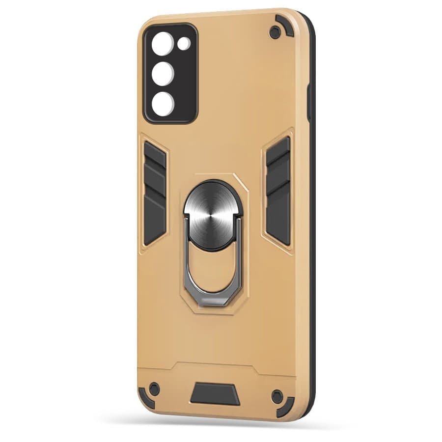 Husa spate pentru Samsung Galaxy S20 FE - Hybrid Case Stand Gold