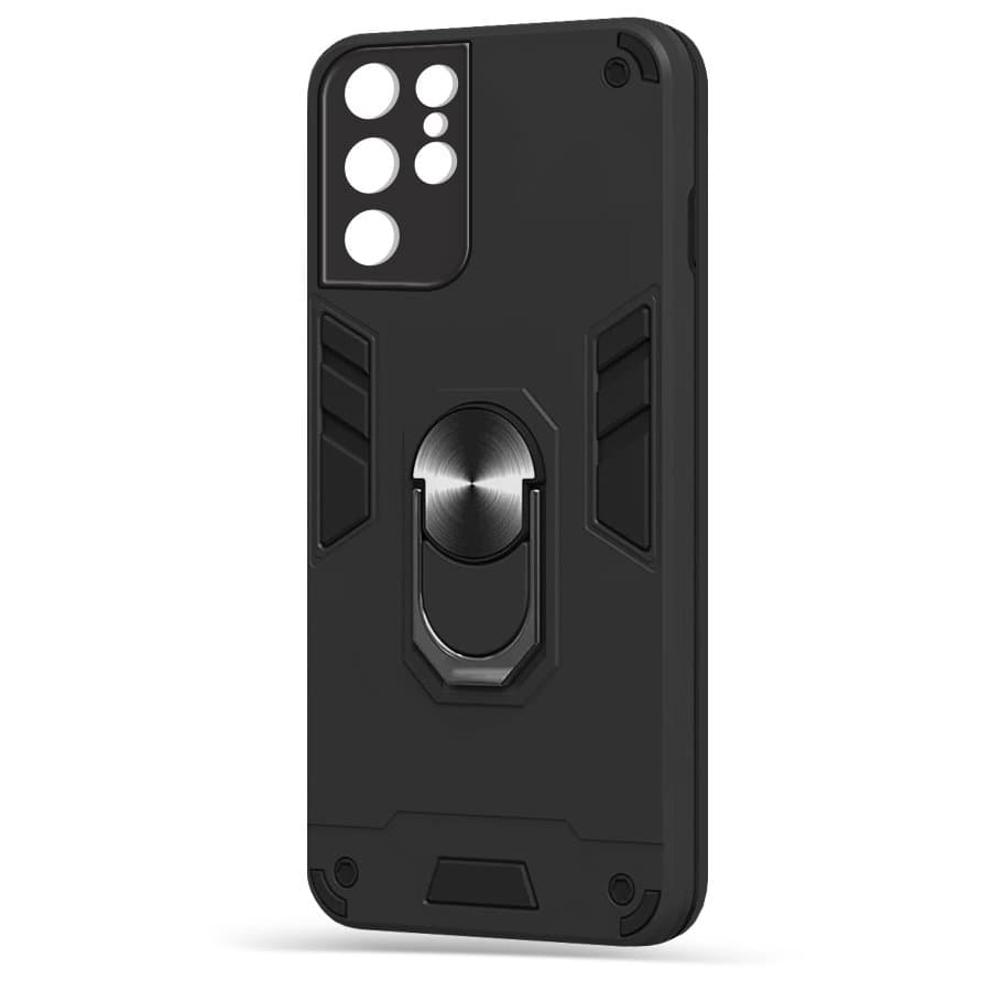 Husa spate pentru Samsung Galaxy S21 Ultra - Hybrid Case Stand Negru
