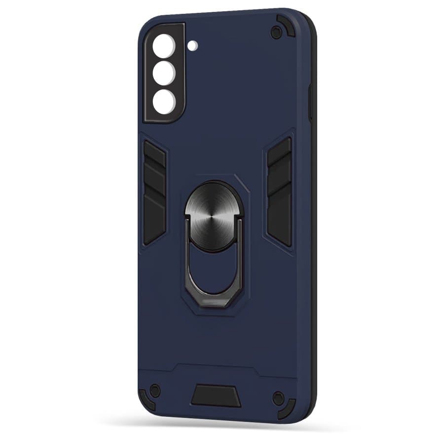 Husa spate pentru Samsung Galaxy S21 Plus - Hybrid Case Stand Albastru