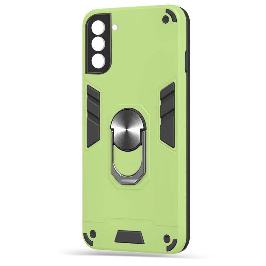 Husa spate pentru Samsung Galaxy S21 Plus - Hybrid Case Stand Verde Crud