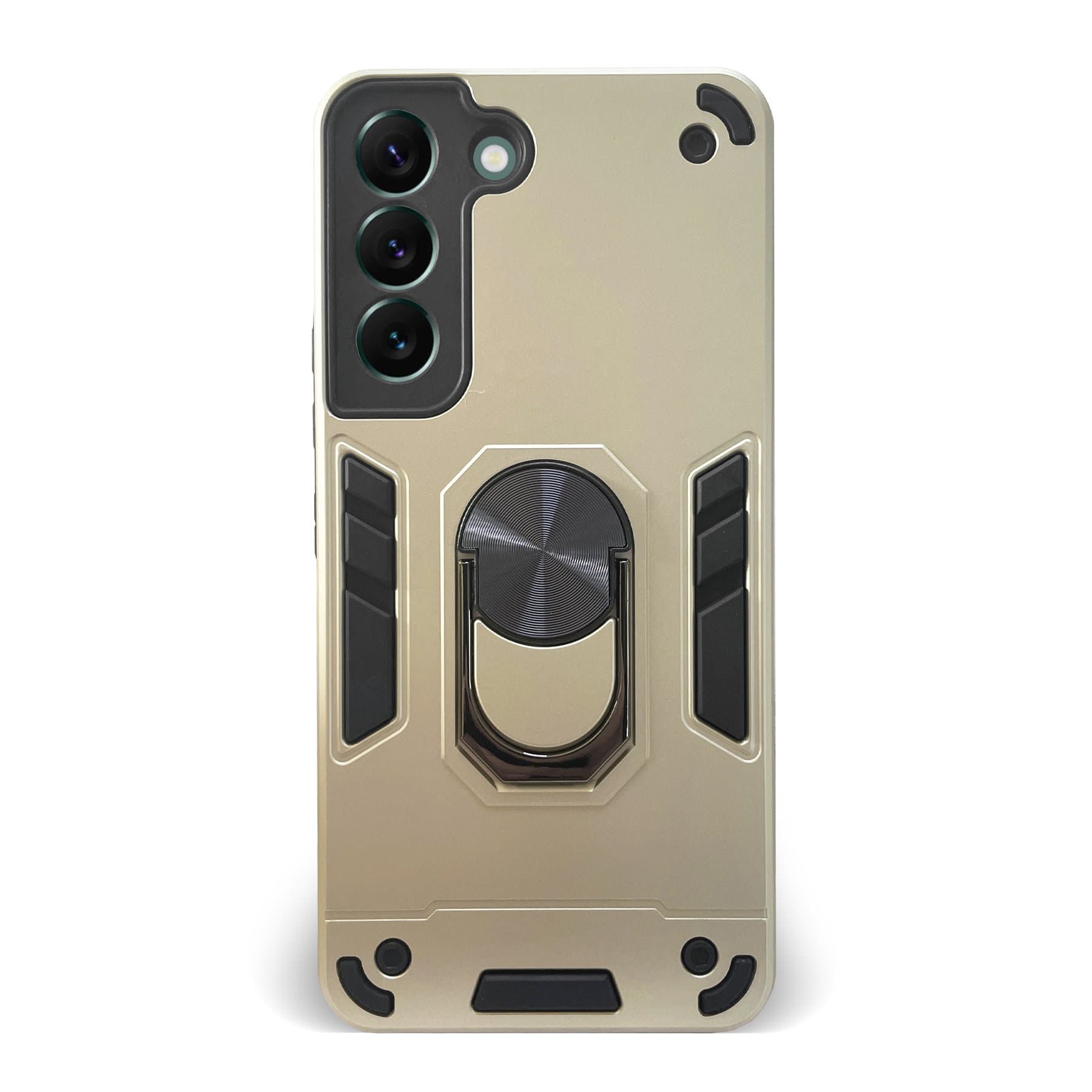 Husa spate pentru Samsung Galaxy S22 - Hybrid Case Stand Gold