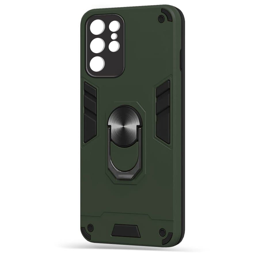 Husa spate pentru Samsung Galaxy S22 Ultra - Hybrid Case Stand Army