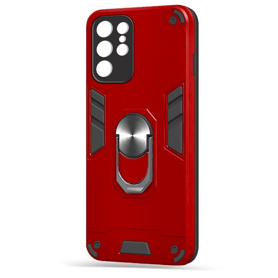 Husa spate pentru Samsung Galaxy S22 Ultra - Hybrid Case Stand Rosu