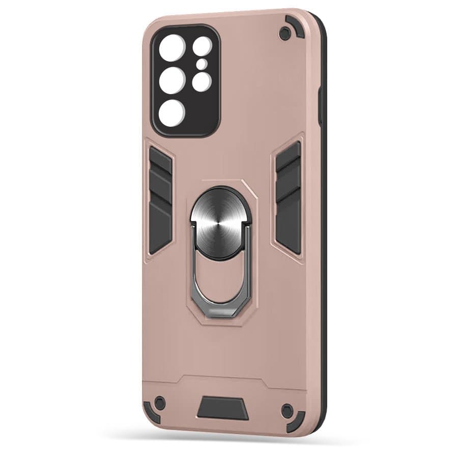 Husa spate pentru Samsung Galaxy S22 Ultra - Hybrid Case Stand Roz