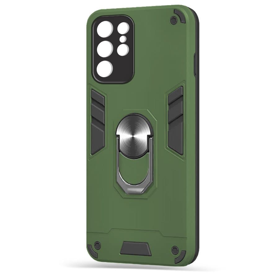 Husa spate pentru Samsung Galaxy S22 Ultra - Hybrid Case Stand Verde