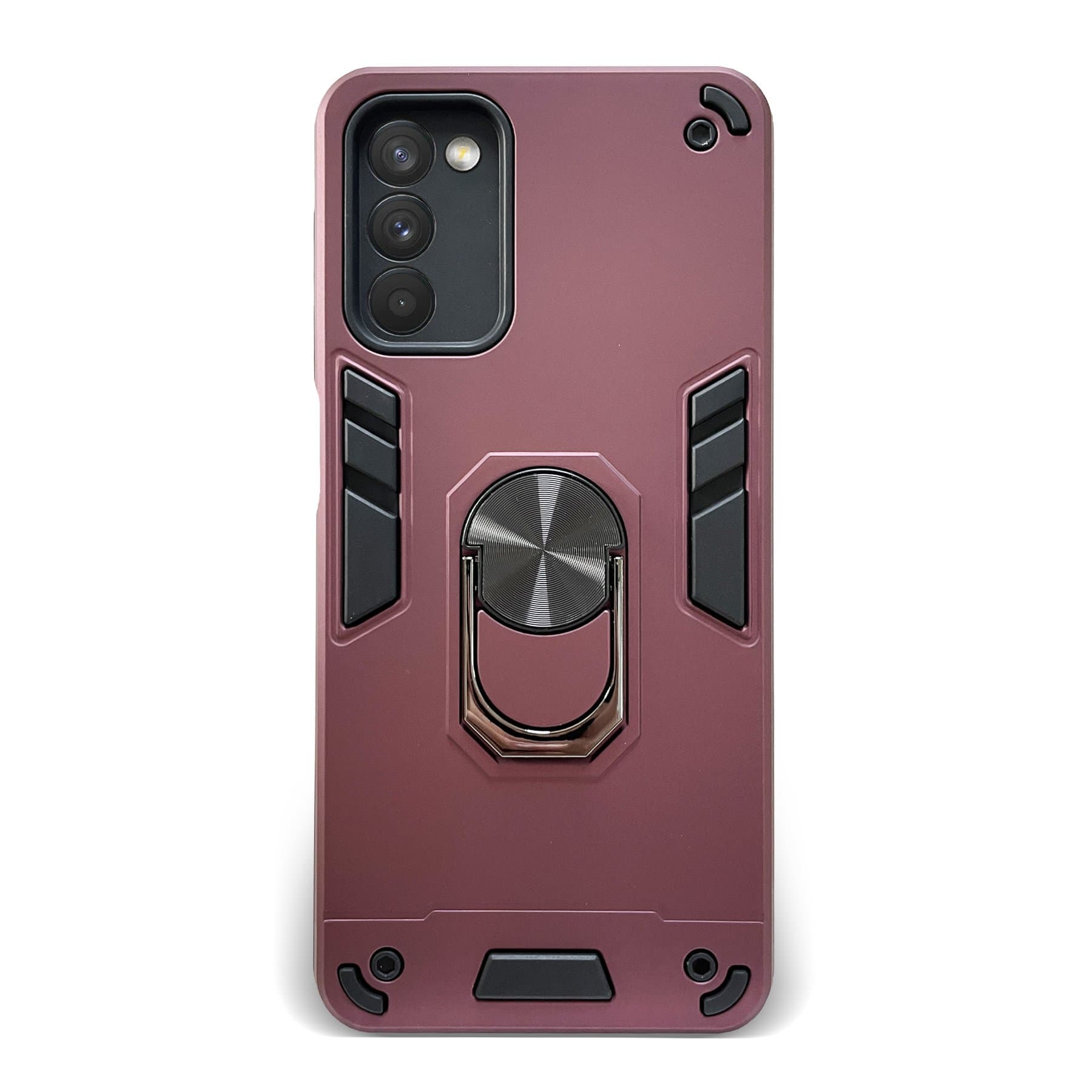 Husa spate pentru Samsung Galaxy A03S - Hybrid Case Stand Visiniu