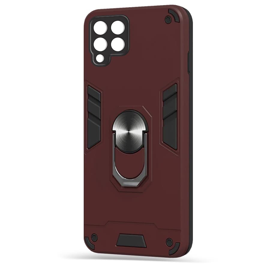 Husa spate pentru Samsung Galaxy A42 5G - Hybrid Case Stand Visiniu