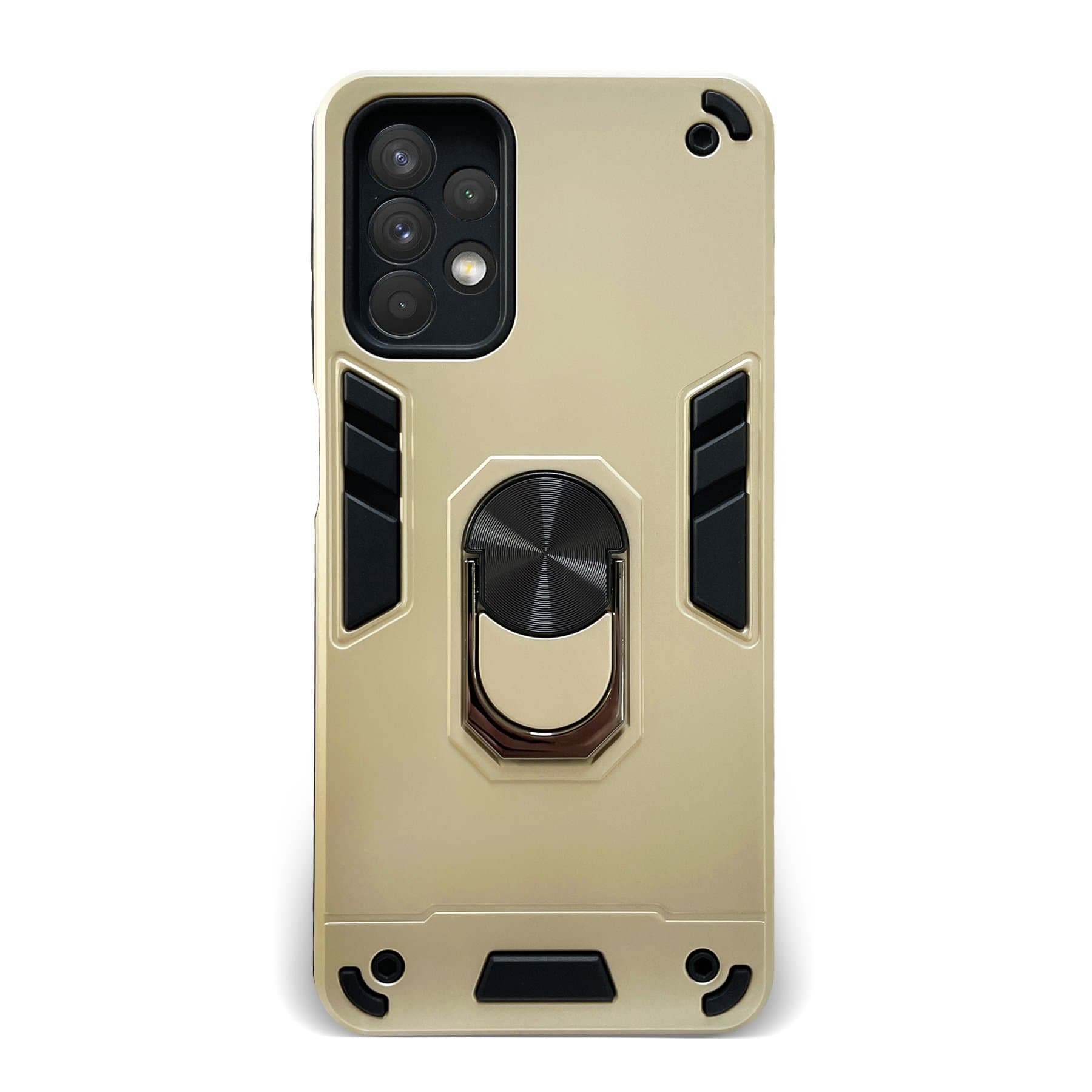 Husa spate pentru Samsung Galaxy A52 - Hybrid Case Stand Gold