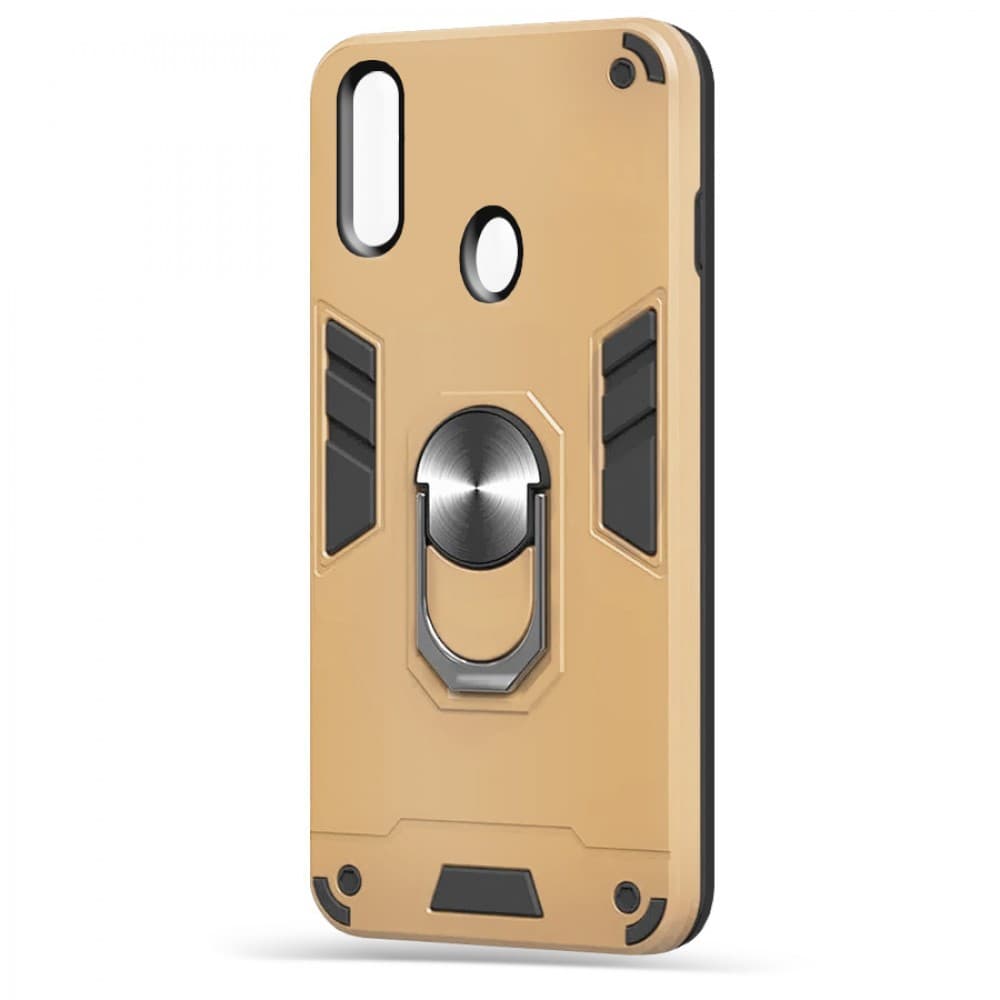 Husa spate pentru Samsung Galaxy A20s - Hybrid Case Stand Gold