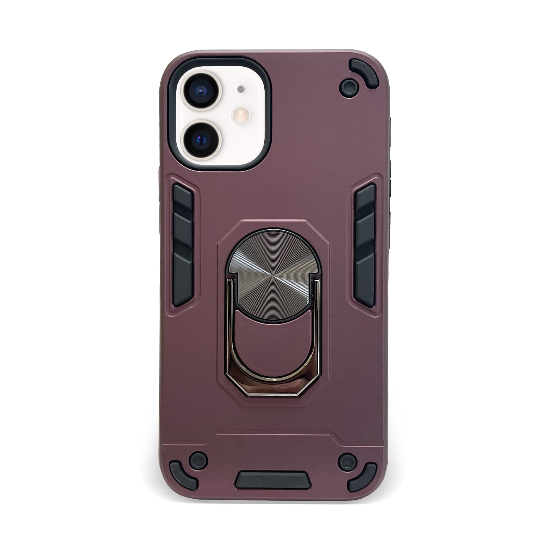 Husa spate pentru iPhone 12 Mini - Hybrid Case Stand Visiniu