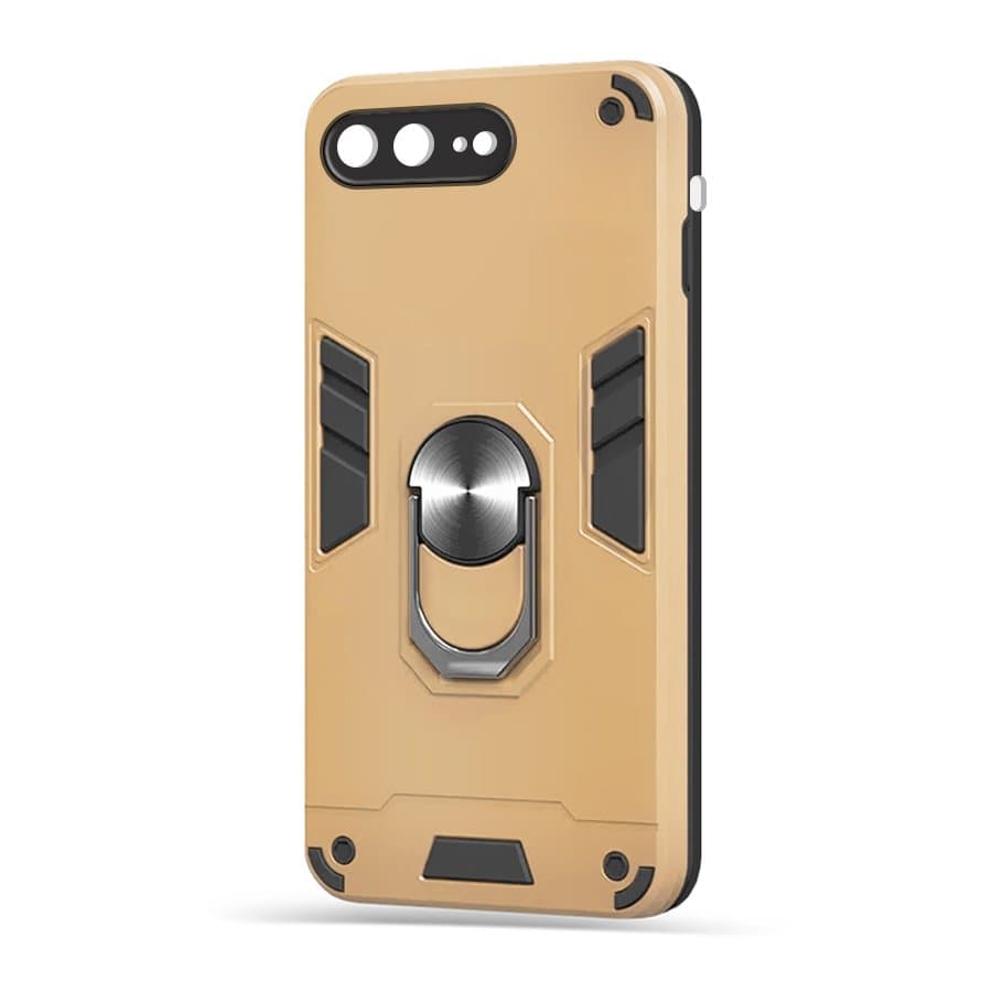Husa spate pentru iPhone 7 Plus - Hybrid Case Stand Gold