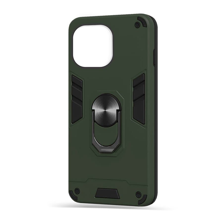Husa spate pentru iPhone 14 Pro - Hybrid Case Stand Army
