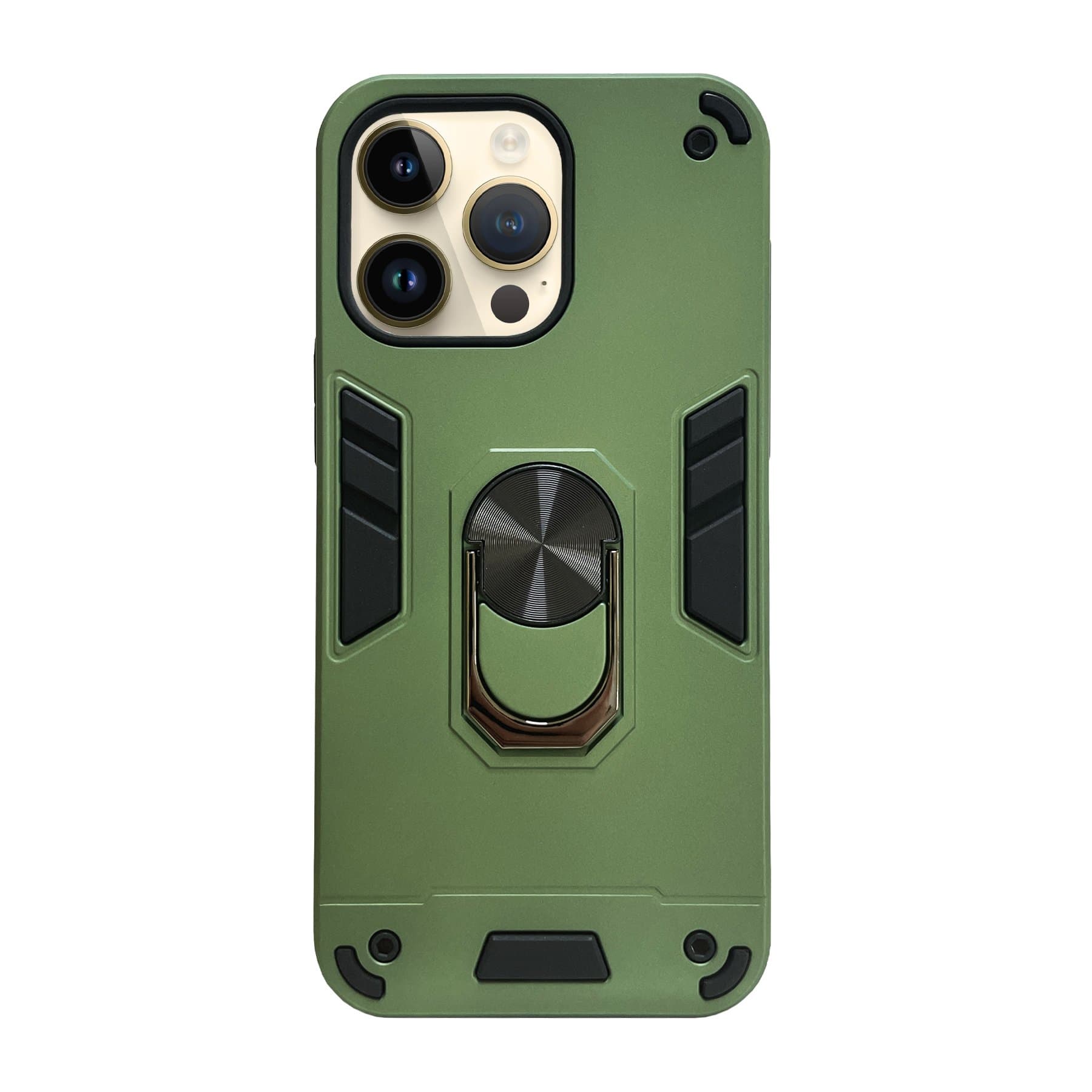 Husa spate pentru iPhone 14 Pro Max - Hybrid Case Stand Verde