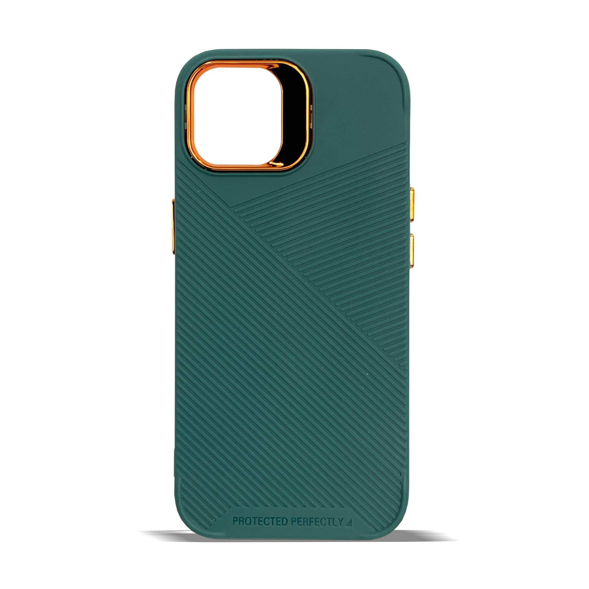 Husa spate pentru iPhone 11- Lines Case Verde
