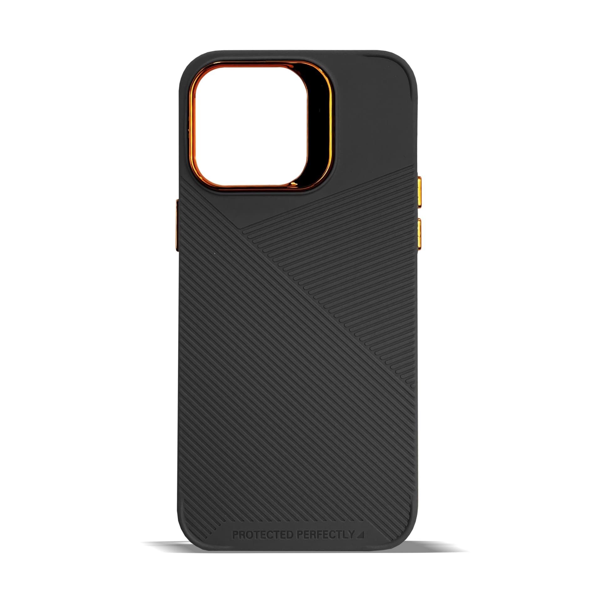 Husa spate pentru iPhone 15 Pro Max - Lines Case Negru