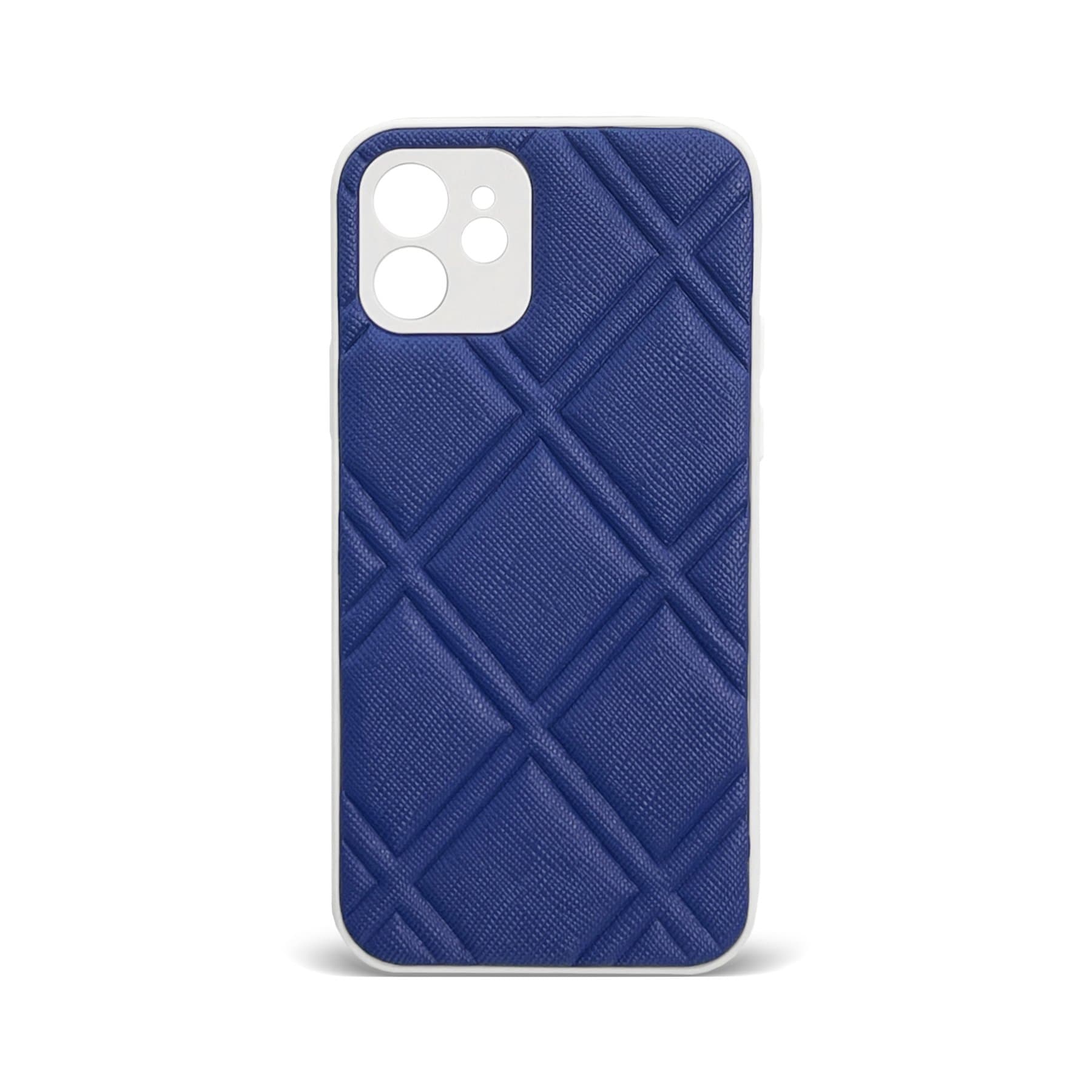 Husa spate pentru iPhone 12 - Puffer Case Albastru