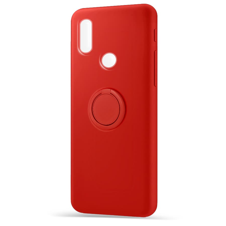 Husa spate pentru Huawei P20 Lite - Silicone Ring Rosu