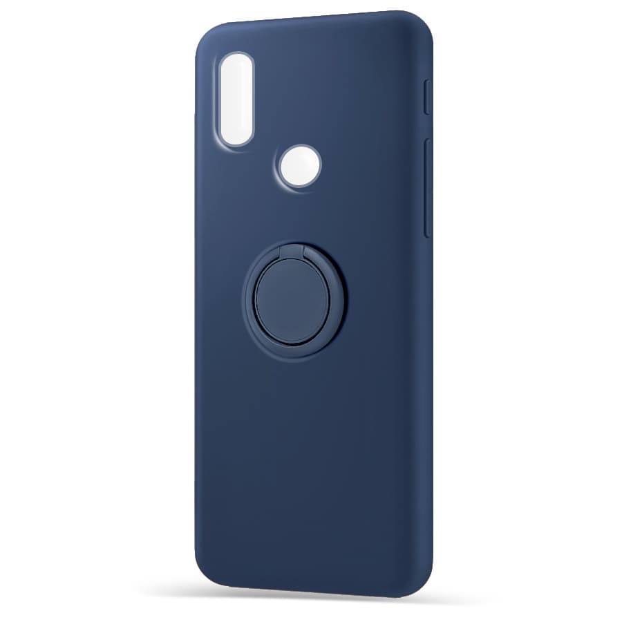 Husa spate pentru Huawei P Smart 2019 - Silicone Ring Albastru