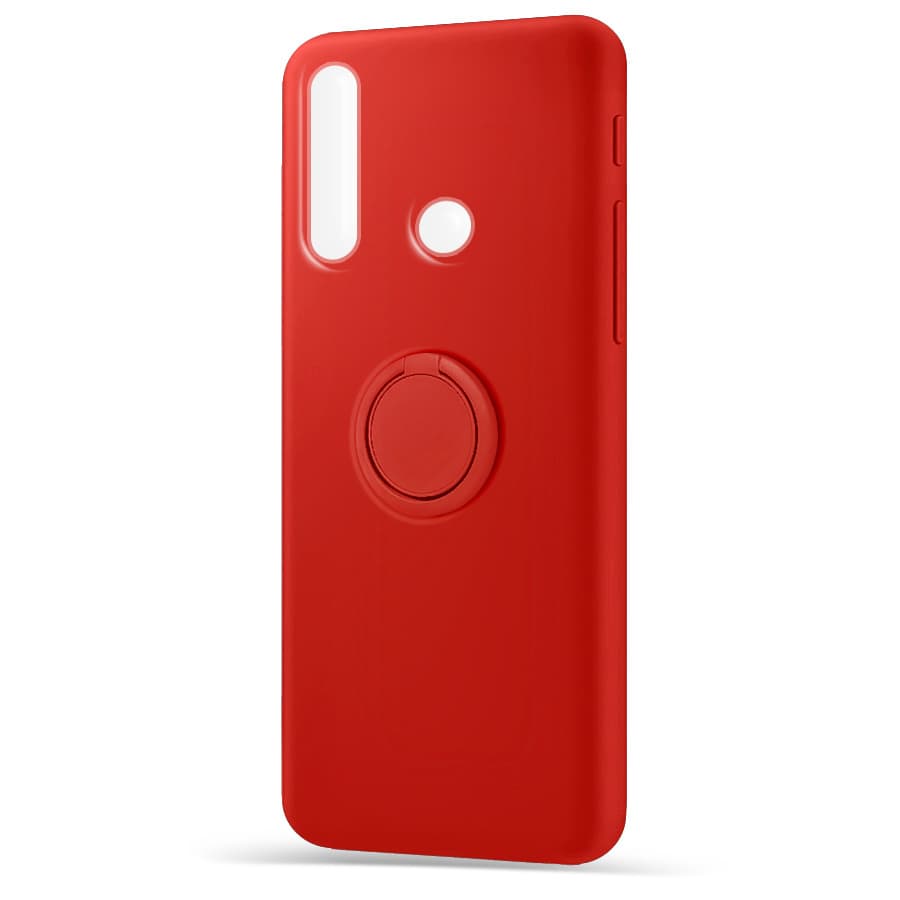 Husa spate pentru Huawei P30 Lite - Silicone Ring Rosu