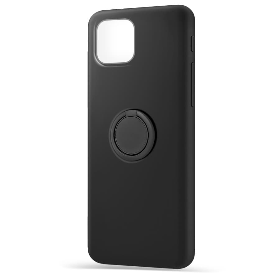Husa spate pentru Apple iPhone 11 Pro - Silicone Ring Negru