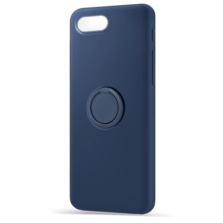 Husa spate pentru Apple iPhone 7 - Silicone Ring Albastru