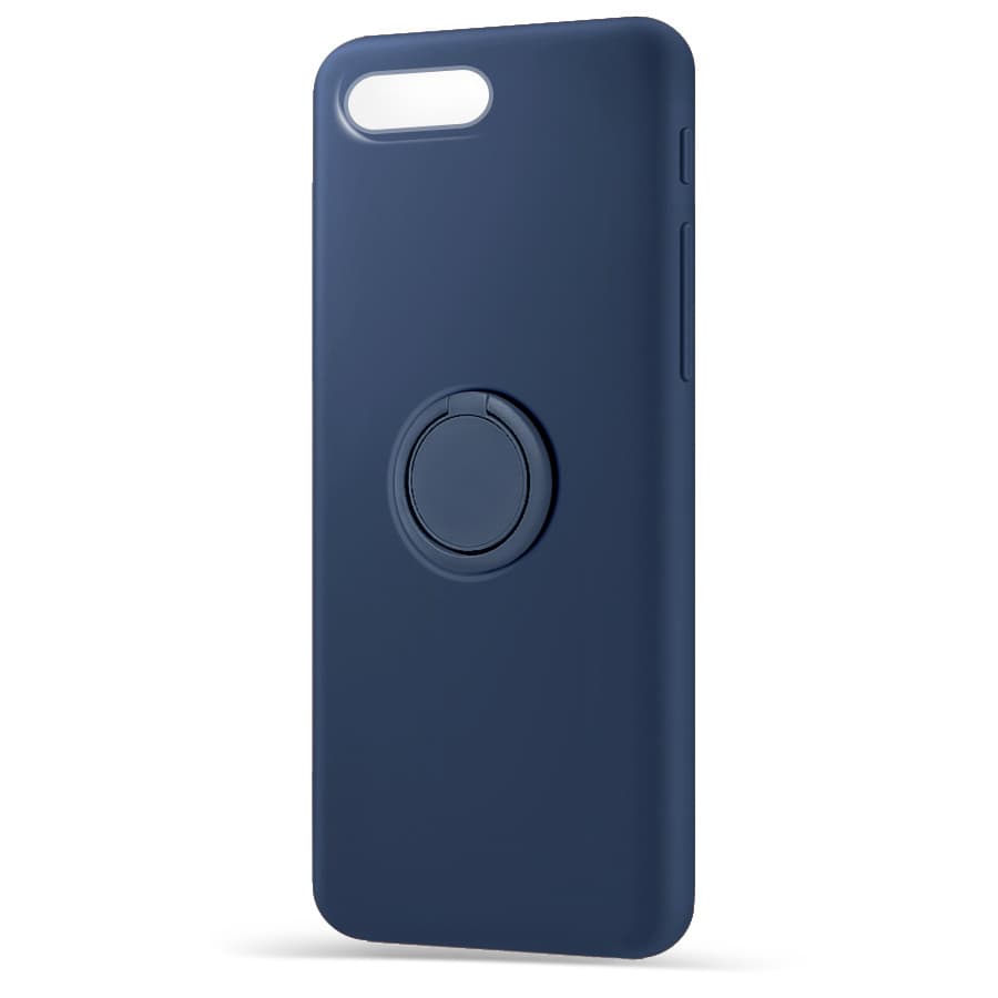 Husa spate pentru Apple iPhone 7 Plus - Silicone Ring Albastru