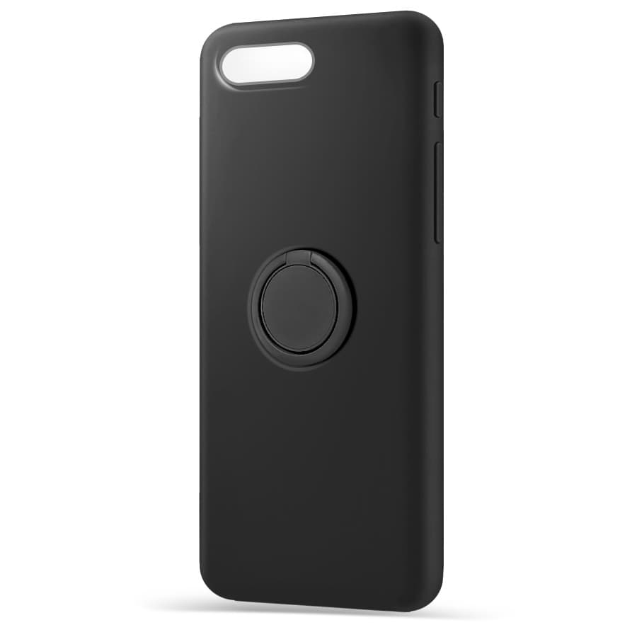 Husa spate pentru Apple iPhone 7 Plus - Silicone Ring Negru