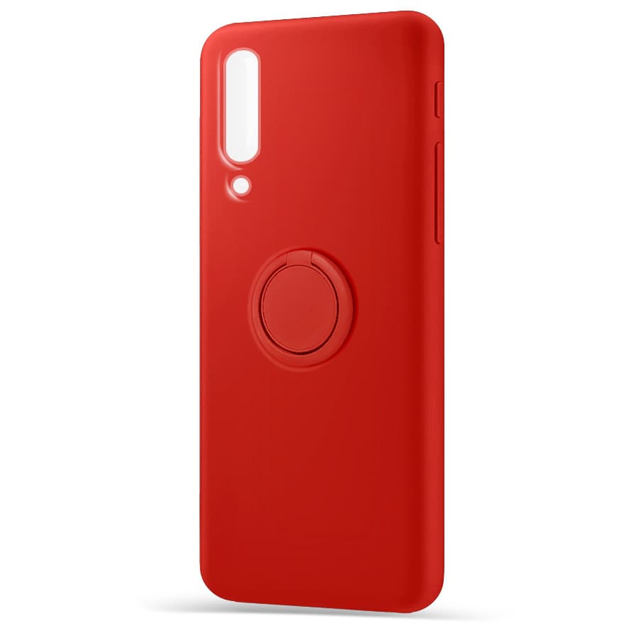 Husa spate pentru Samsung Galaxy A7 2018 - Silicone Ring Rosu