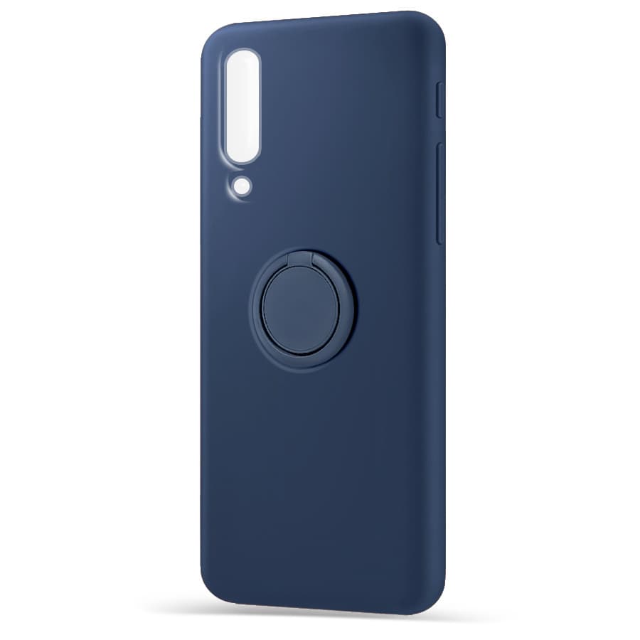 Husa spate pentru Samsung Galaxy A70 - Silicone Ring Albastru
