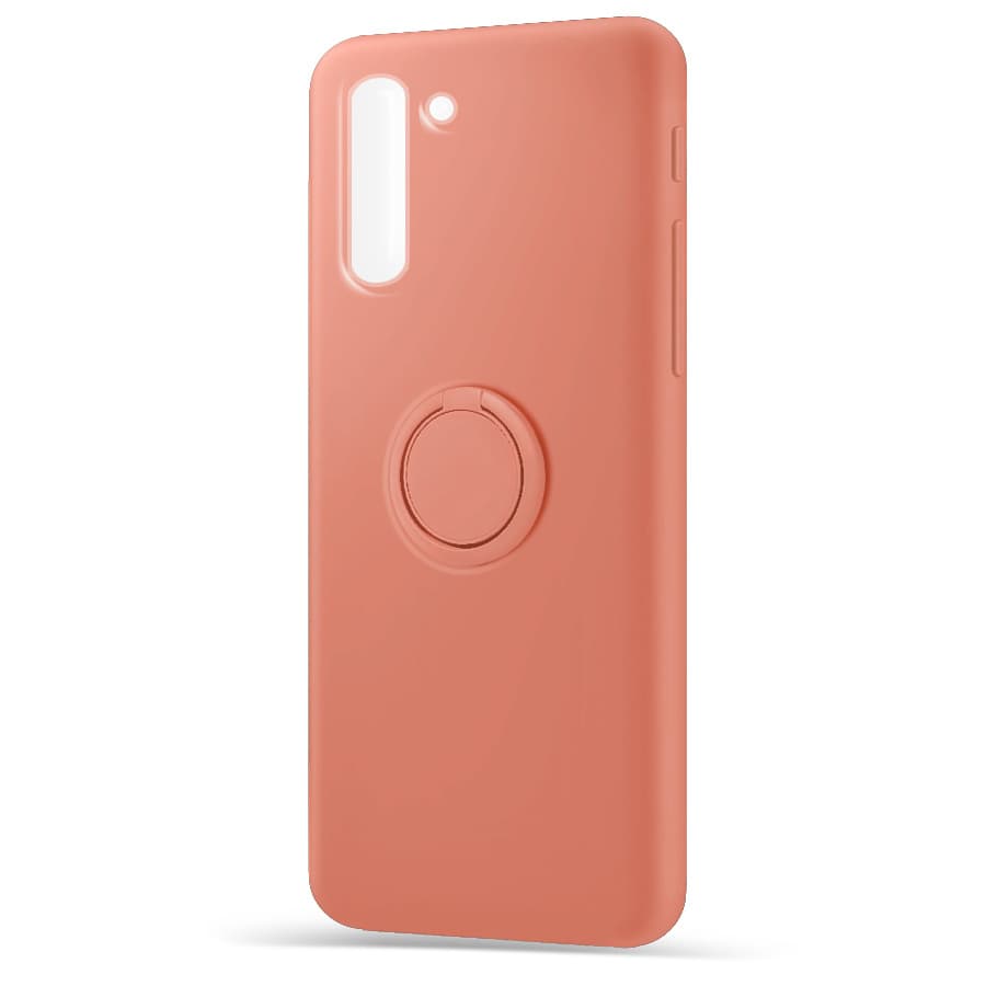 Husa spate pentru Samsung Galaxy Note 10 - Silicone Ring Corai