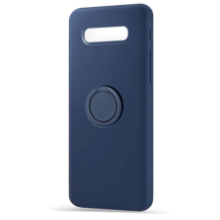 Husa spate pentru Samsung Galaxy S10e - Silicone Ring Albastru
