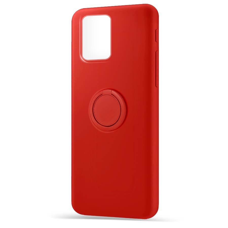 Husa spate pentru Samsung Galaxy S10 Lite - Silicone Ring Rosu