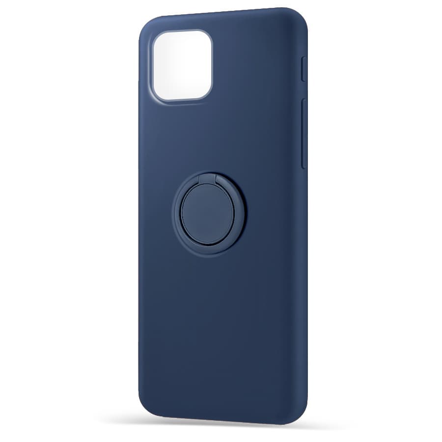 Husa spate pentru Apple iPhone 11 - Silicone Ring Albastru