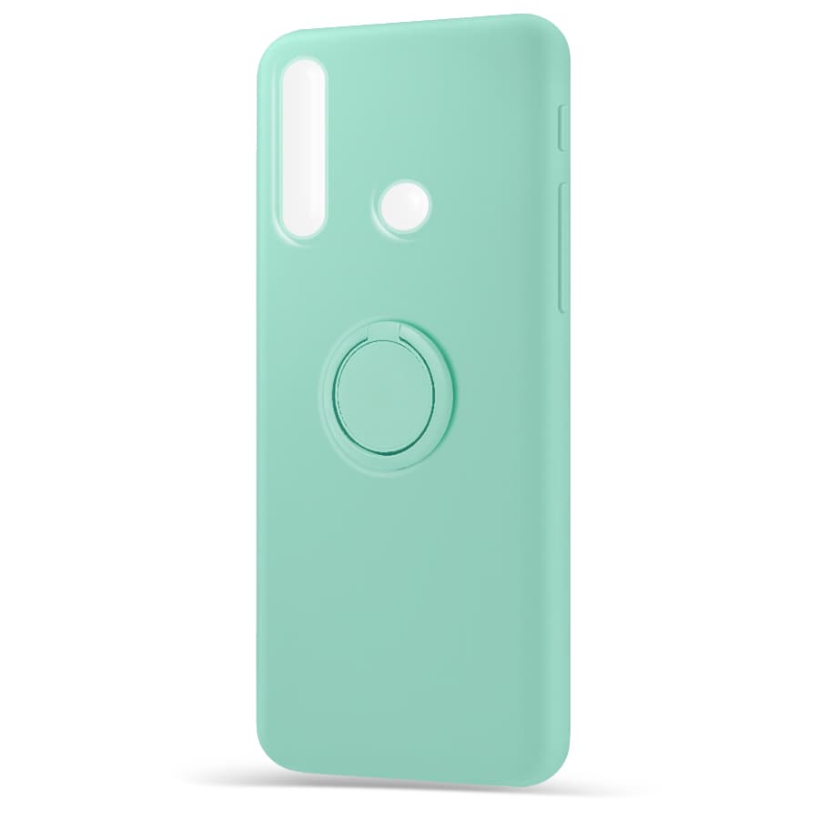 Husa spate pentru Huawei Y6P - Silicone Ring Turcoaz