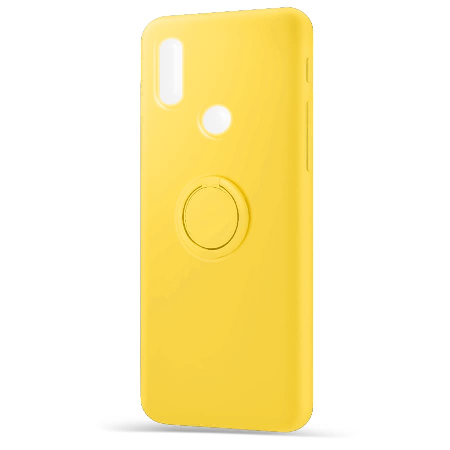 Husa spate pentru Huawei Y6 2019 - Silicone Ring Galben